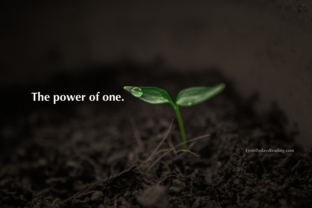 the power of one wes schaeffer from todays reading.jpg