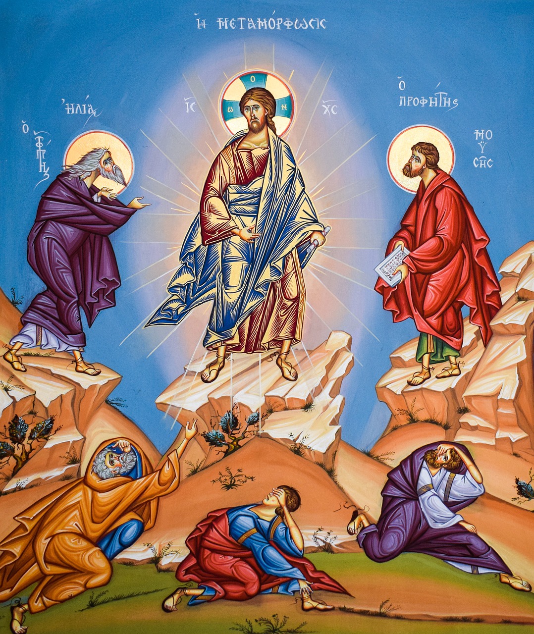 The transfiguration of Christ from today's reading with Wes Schaeffer.